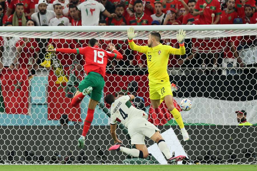 Il gol di En Nesyri contro il Portogallo