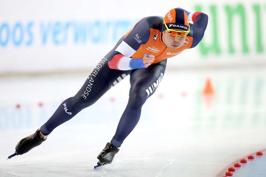 Kai Verbij is de rest van het schaatsseizoen uitgeschakeld met een liesblessure