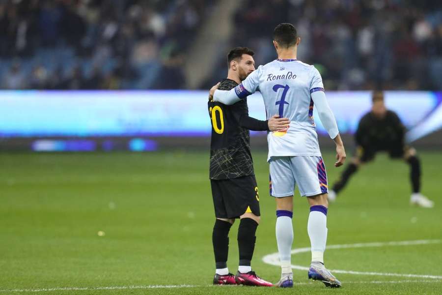 Messi s Ronaldem se naposledy střetli při zápase hvězd Al Nassru a Al Hilalu s PSG.