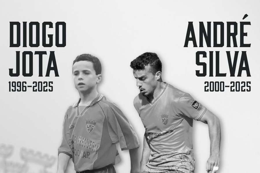 Diogo Jota e André Silva representaram o Gondomar