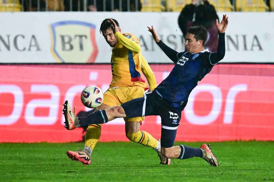 Andrei Rațiu în acțiune cu San Marino