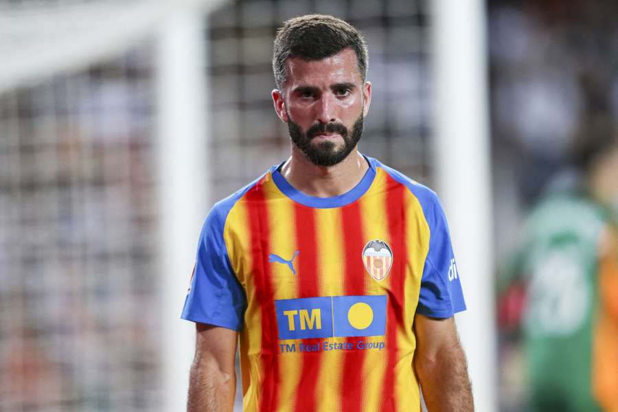Gayà, en el último partido con el Valencia Gayà, en el último partido con el Valencia