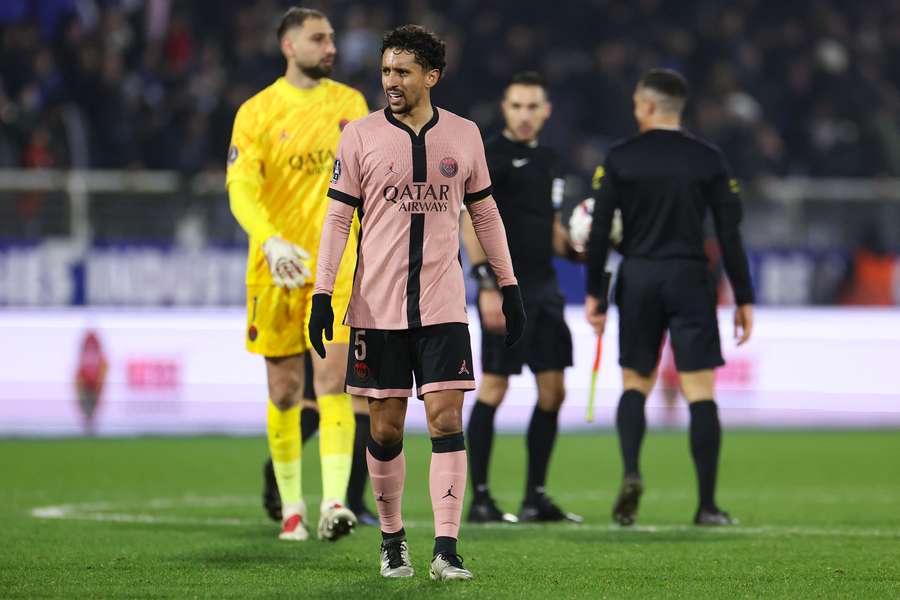 Marquinhos após o empate com o Auxerre 