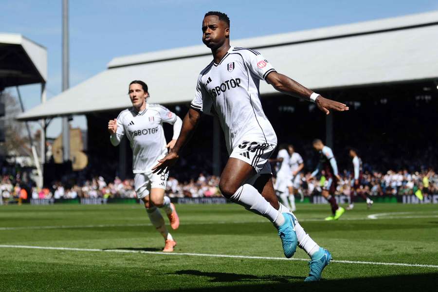 Fulham's Ryan Sessegnon celebrates scoring the decisive goal shortly before half-time