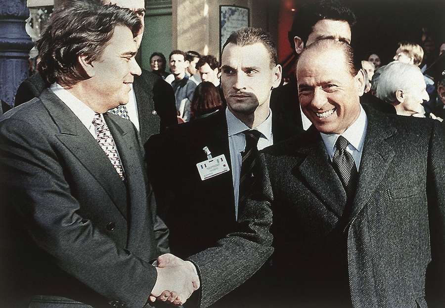 Bernard Tapie et Silvio Berlusconi