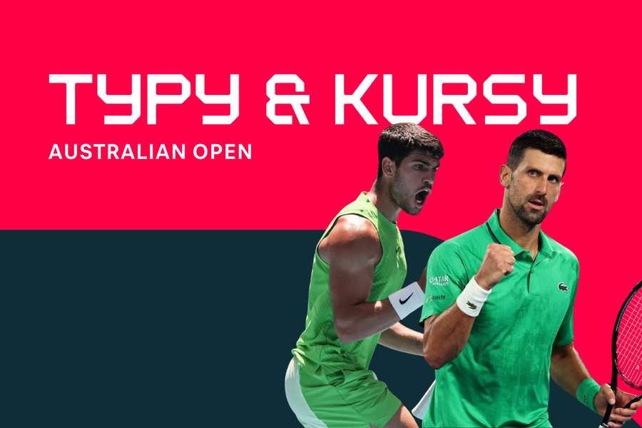 Carlos Alcaraz - Novak Djokovic: Typy bukmacherskie, najlepsze kursy i zakłady (Australian Open)