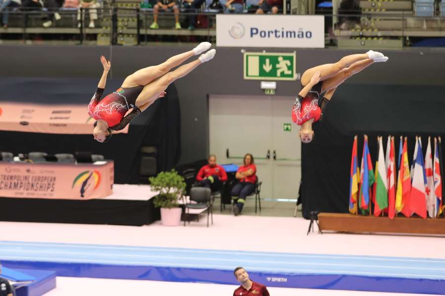A dupla portuguesa em ação A dupla portuguesa em ação