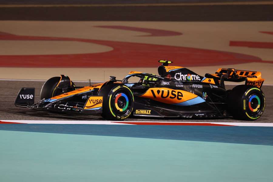 McLaren's Lando Norris in action