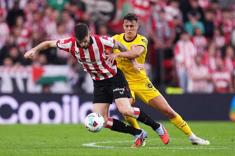 Sancet ante Alejandro Francés, en el partido de ida