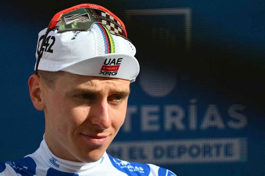 Tadej Pogacar sur la Vuelta avant sa chute.