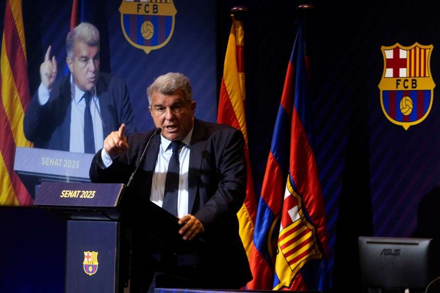 Barca-Präsident Joan Laporta muss sich etwas einfallen lassen