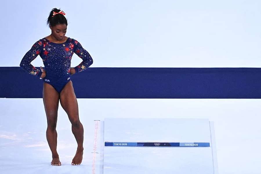 Simone Biles esteve afastada nos dois últimos anos, depois de Tóquio-2020