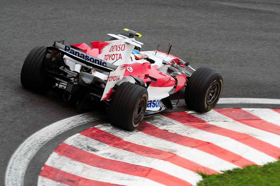 Timo Glock im Toyota, anno 2008.