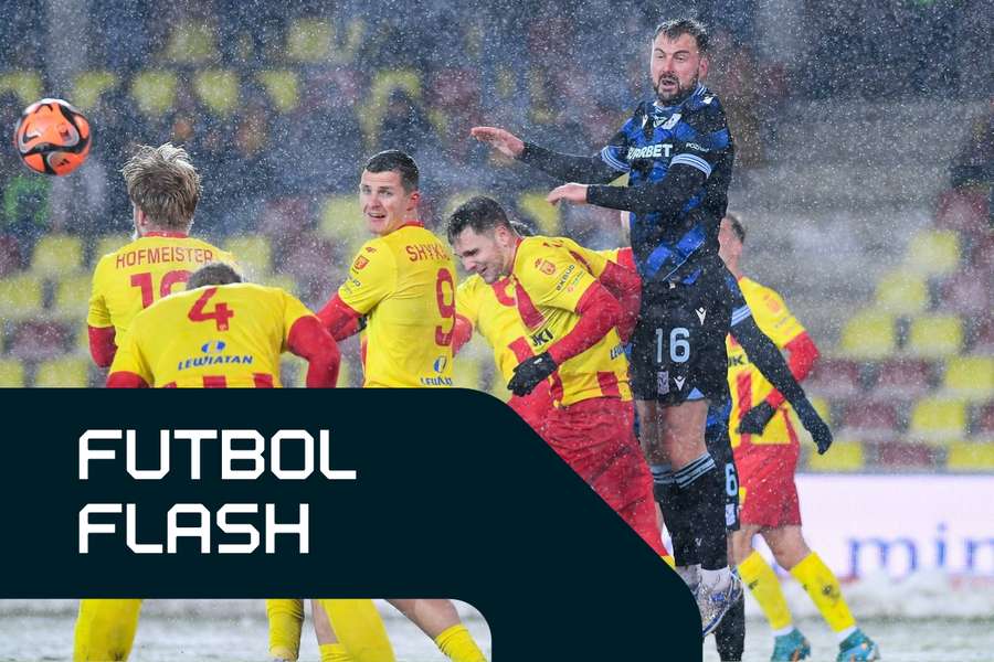 Futbol Flash: Radomiak wygrywa w Łodzi, zwycięstwo Lecha. Osiem goli w Krakowie