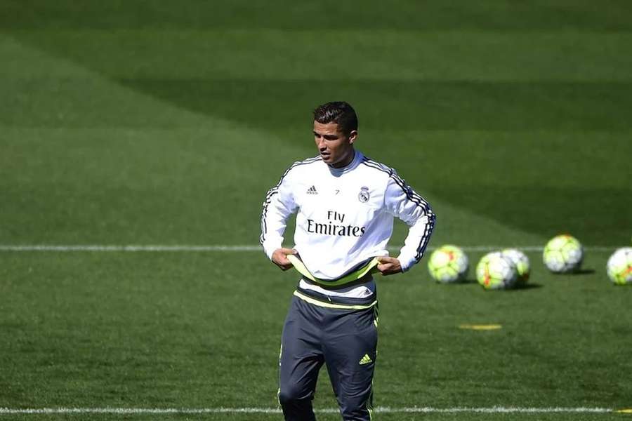 Cristiano Ronaldo treinou-se esta quarta-feira em Valdebebas