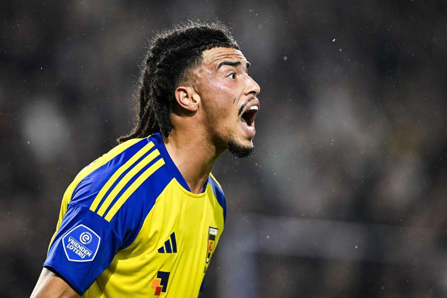 Cambuur's Devid Eugene Bouah reacts during the match against NEC Cambuur's Devid Eugene Bouah reacts during the match against NEC