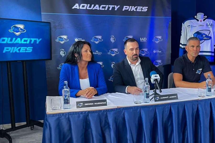 Tím AquaCity Pikes bol verejnosti predstavený na tlačovej konferencii.