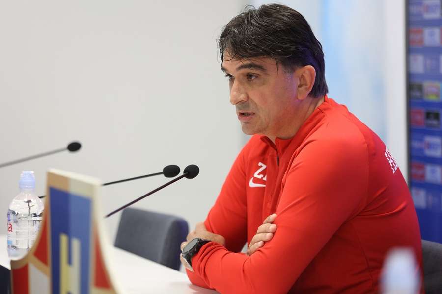 Zlatko Dalic tijdens een persconferentie