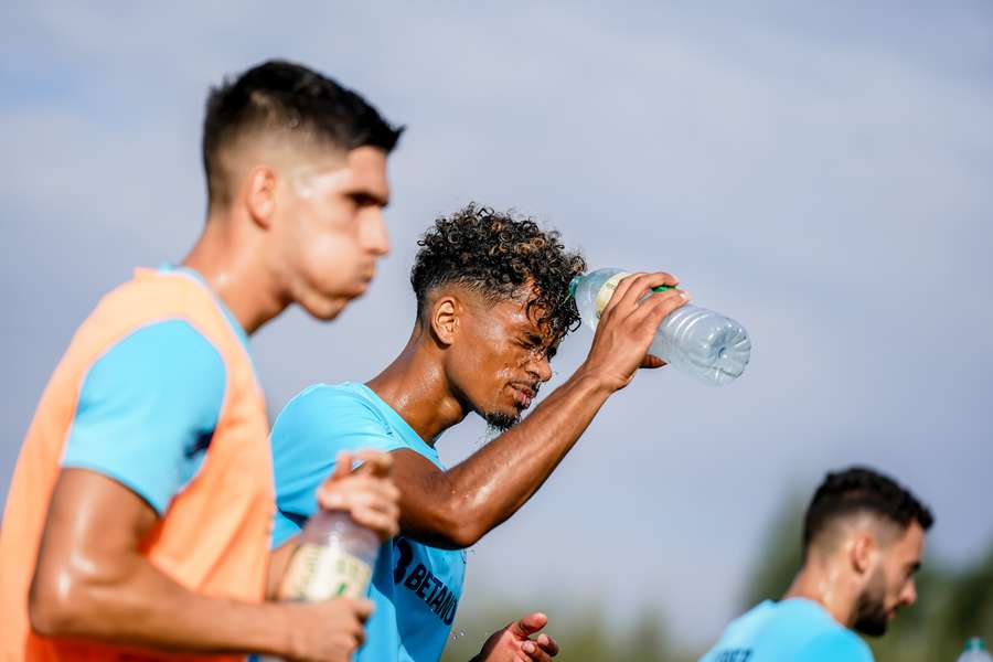 Gonçalo Borges durante a sessão de trabalho