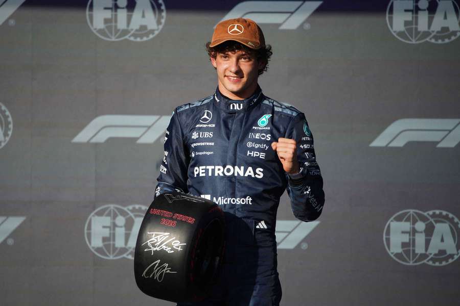 Antonelli sa teší z pole position.