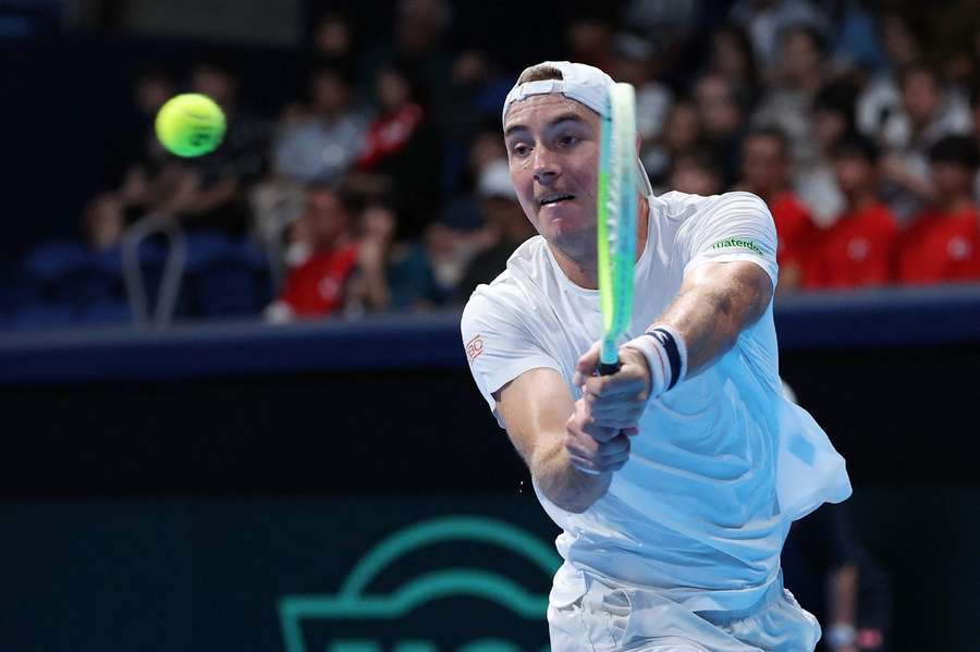 Jan-Lennard Struff in Kasachstan im Einsatz.