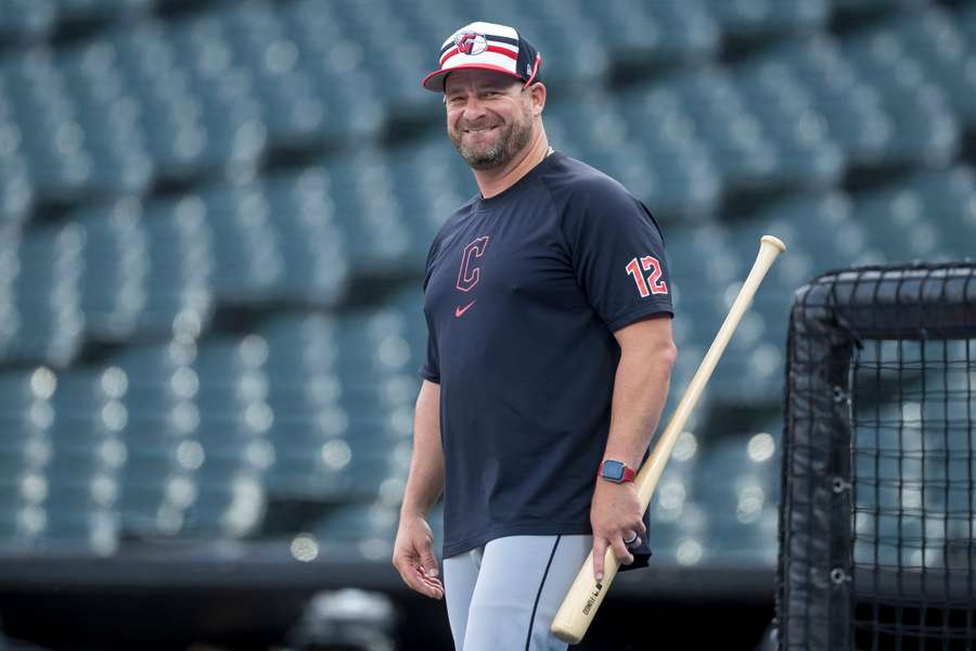 Stephen Vogt is all smiles after earning the highest honour as a manager after an incredible year for the Guardians. 