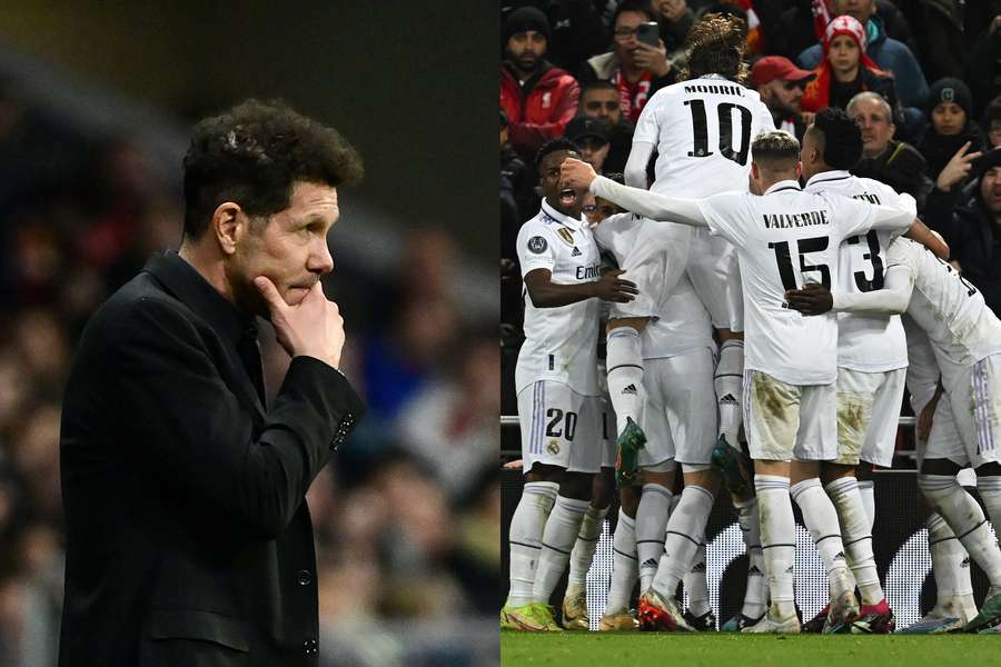 Diego Simeone skal lørdag forsøge at vriste point fra Real Madrid i Derbi Madrileño. 