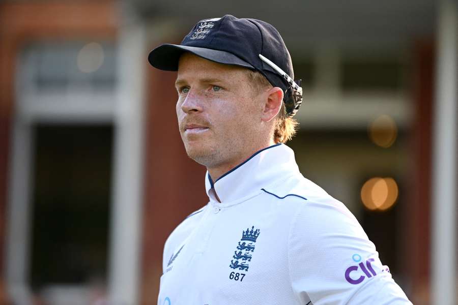 England captain Ollie Pope pictured during day four of the 2nd Test between England and Sri Lanka at Lord's Cricket Ground on September 1st