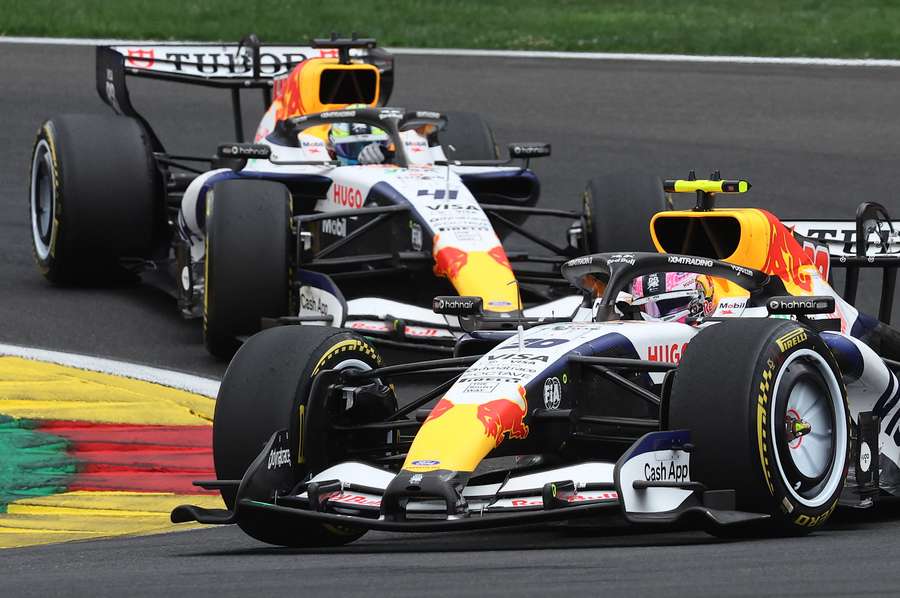 Arvid Lindblad et Liam Lawson à Spa.