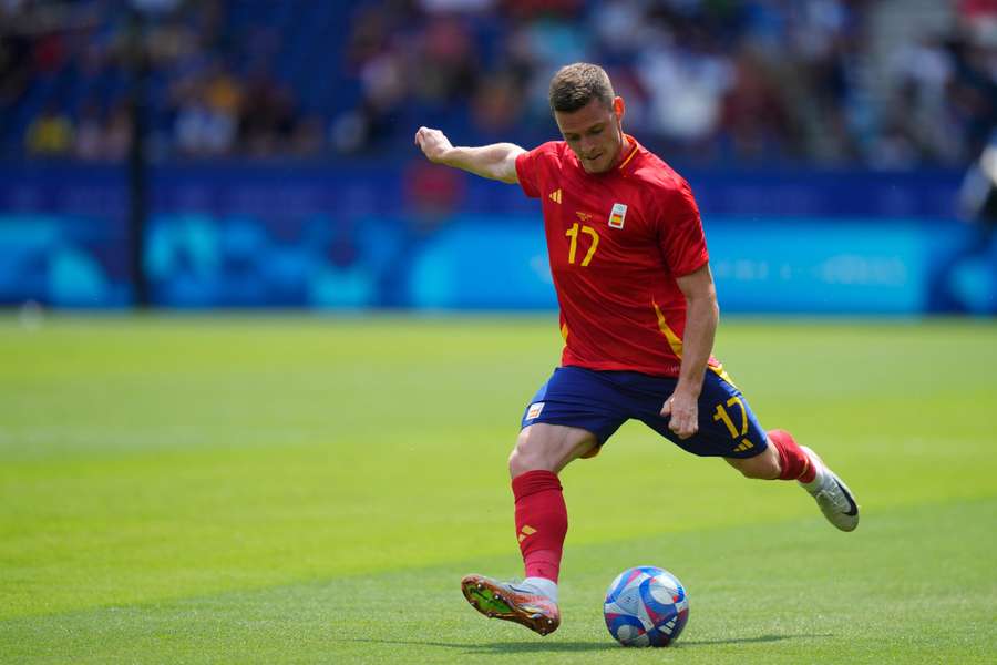 Sergio Gómez, con la selección olímpica