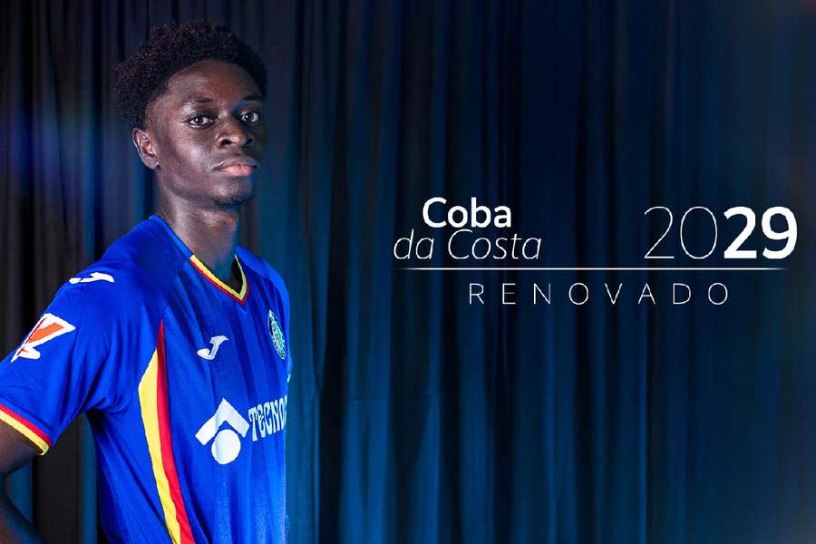 Coba ya es jugador profesional del Getafe con su renovación