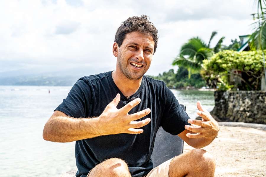 Jérémy Florès à Tahiti en mai 2024.