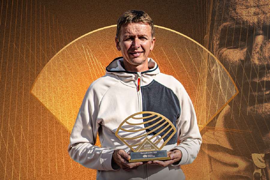 Gennadii Zuiev, ganador del Premio al Mejor Entrenador del año para World Athletics