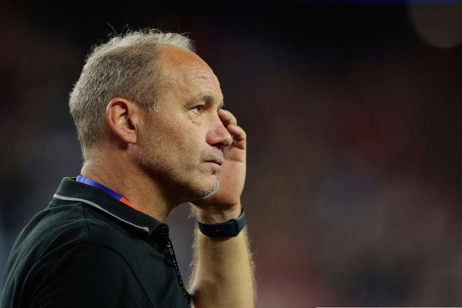 Haiti coach on the touchline Haiti coach on the touchline