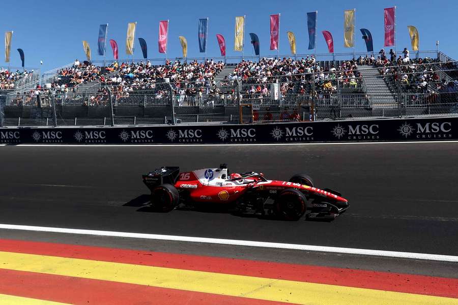 Charles Leclerc à Madrid.