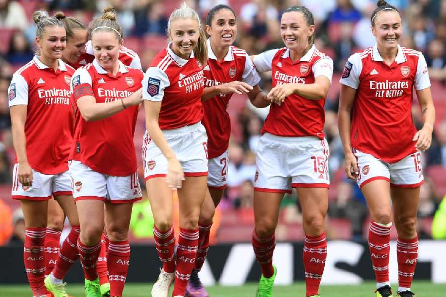 Jogadoras do Arsenal arrancaram grande resultado para cima do Tottenham