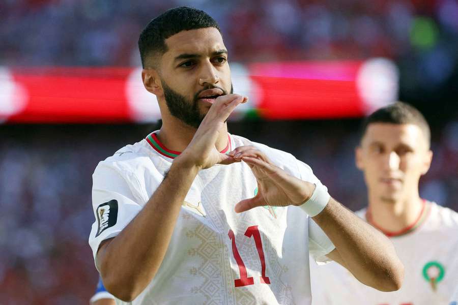 Morocco's Ismael Saibari celebrates scoring their winning goal against Scotland Morocco's Ismael Saibari celebrates scoring their winning goal against Scotland