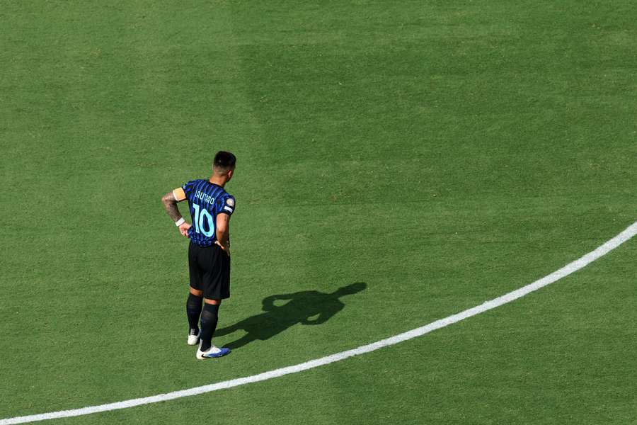 A solidão do número 10 do Inter, Lautaro Martínez