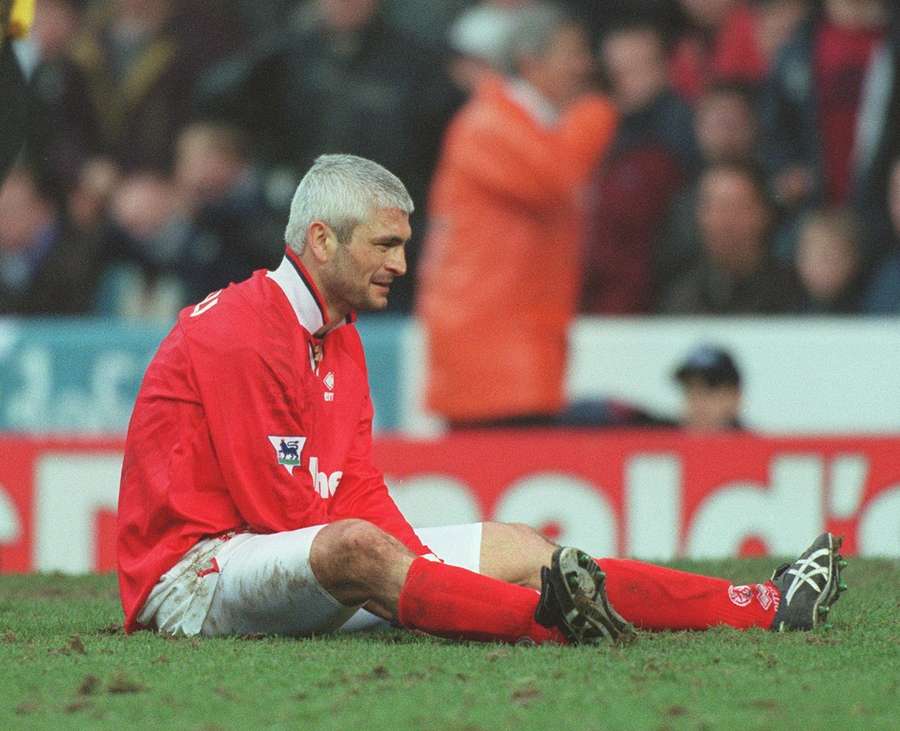 L'attaccante italiano del Middlesbrough Fabrizio Ravanelli