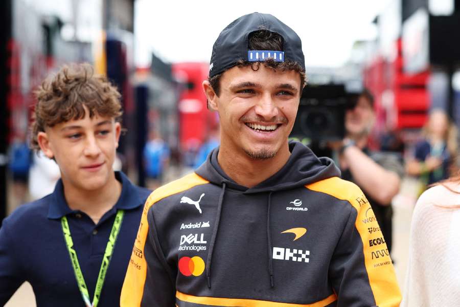 Lando Norris arrives at Belgian Grand Prix Lando Norris arrives at Belgian Grand Prix