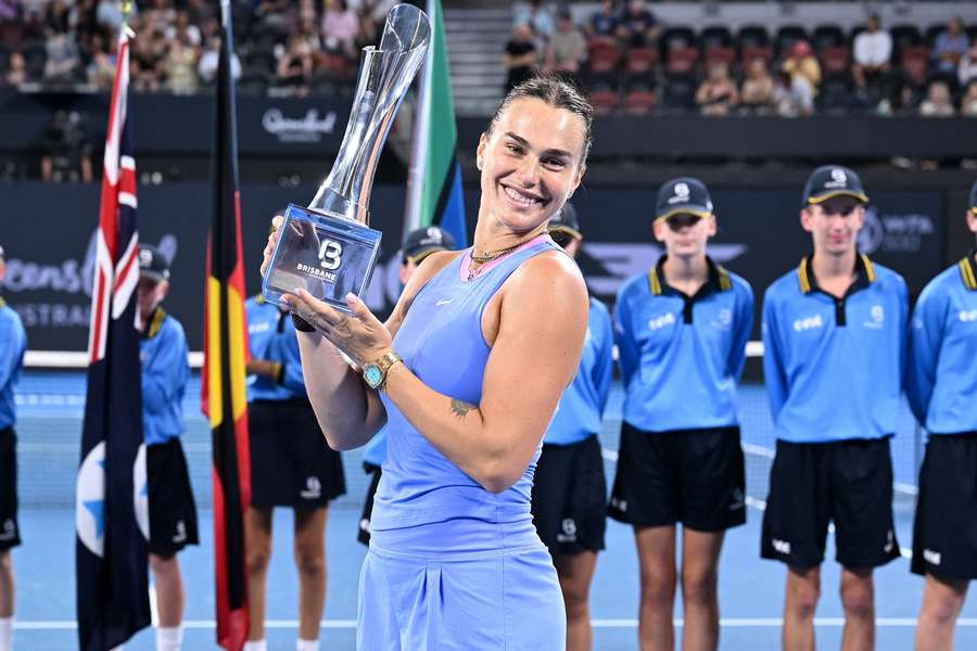 Aryna Sabalenková tentokrát finále v Brisbane zvládla. Aryna Sabalenková tentokrát finále v Brisbane zvládla.