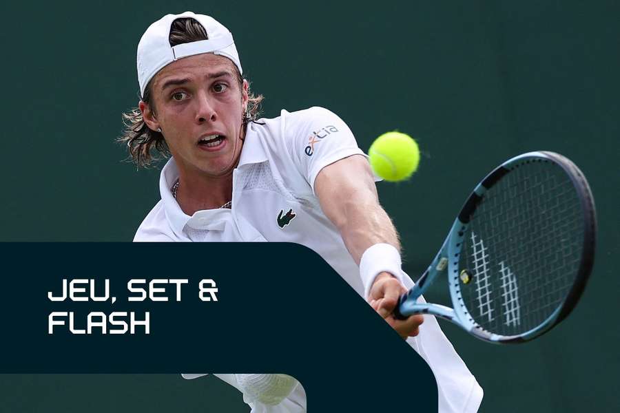 Arthur Cazaux à Wimbledon.