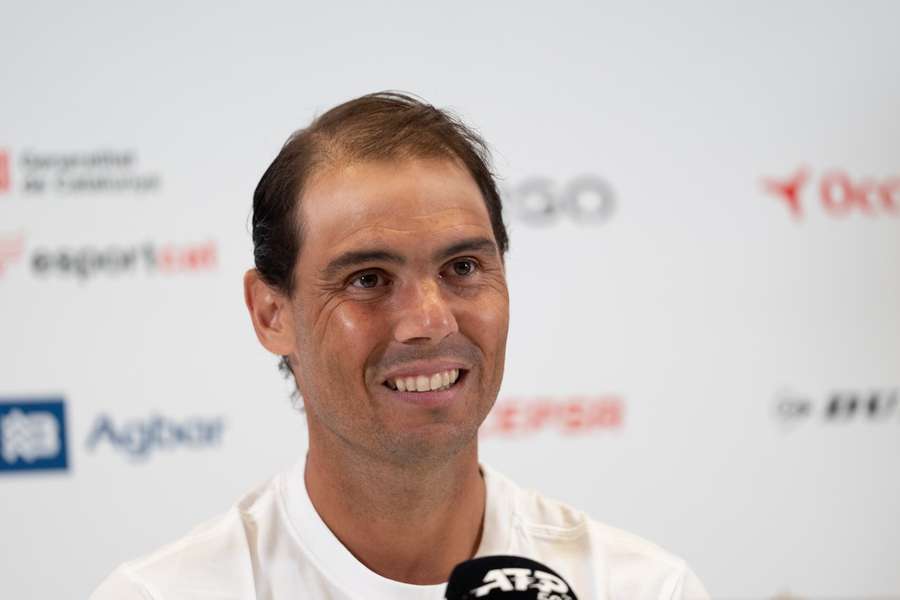 Nadal during his Barcelona press conference