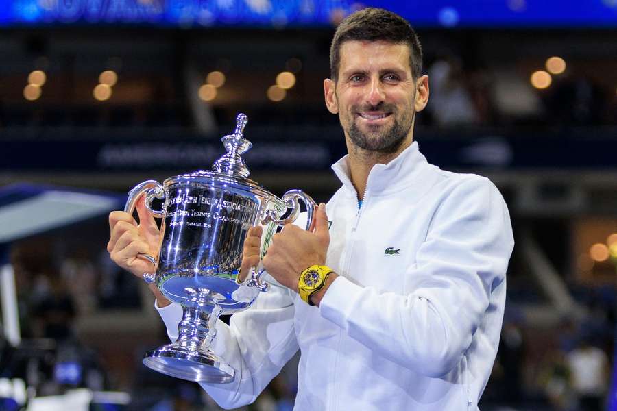 Novak Djokovič v New Yorku ovládl 24. grandslam v kariéře.