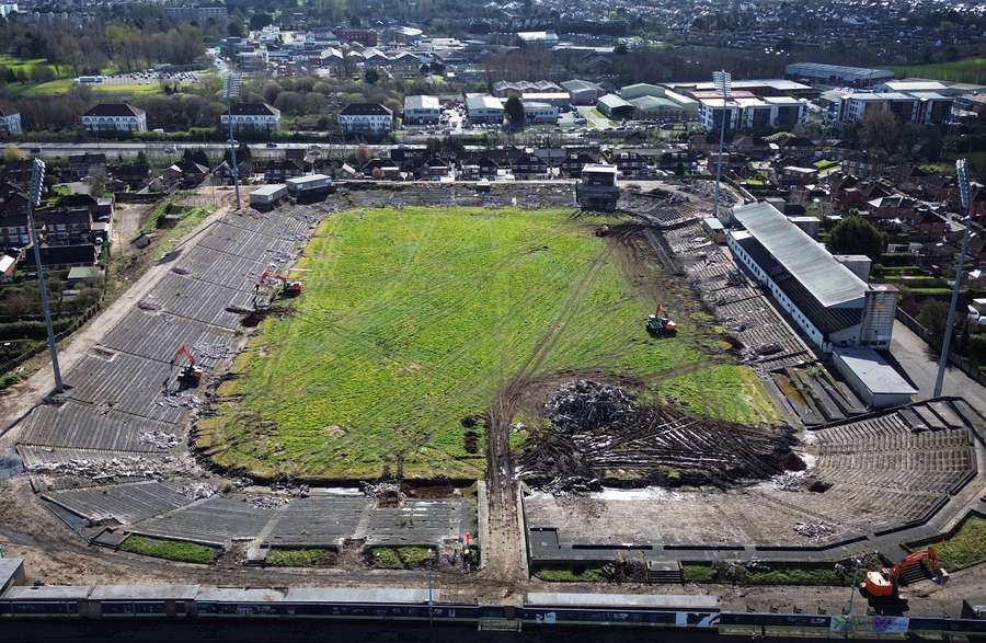 Vista do Casement Park em Belfast