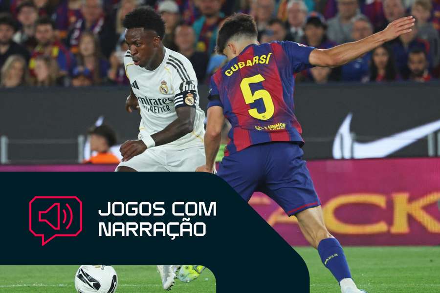 Barcelona e Real Madrid jogam no domingo (25), às 17h (de Brasília), por LaLiga Barcelona e Real Madrid jogam no domingo (25), às 17h (de Brasília), por LaLiga