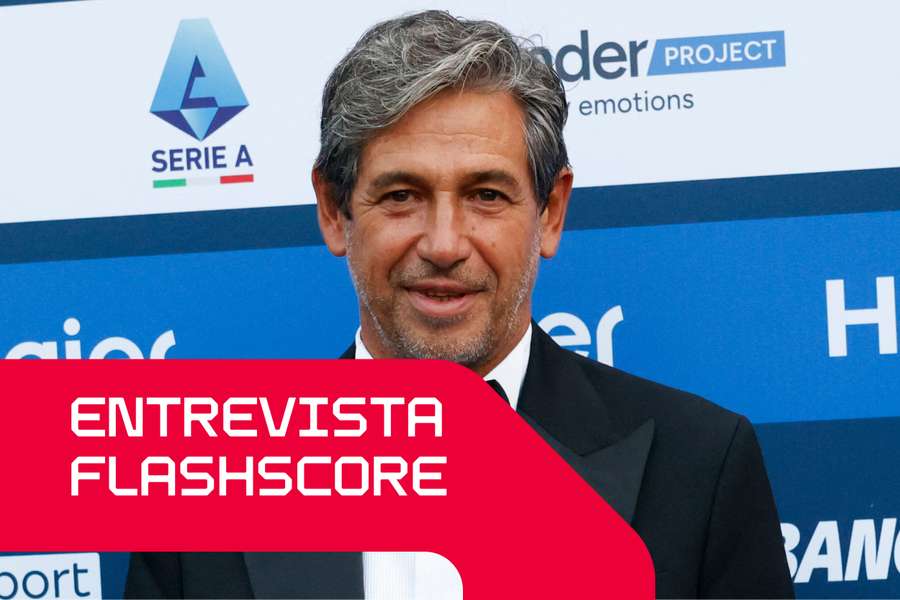 Antigo jogador do AC Milan e do Lazio, Demetrio Albertini Antigo jogador do AC Milan e do Lazio, Demetrio Albertini
