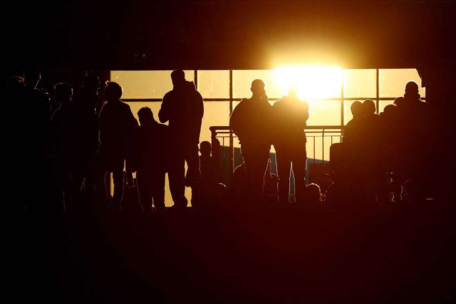 Imágenes previas al partido