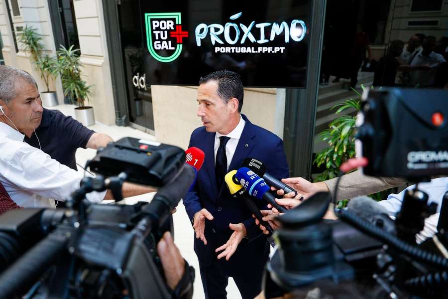 Pedro Proença à conversa com os jornalistas