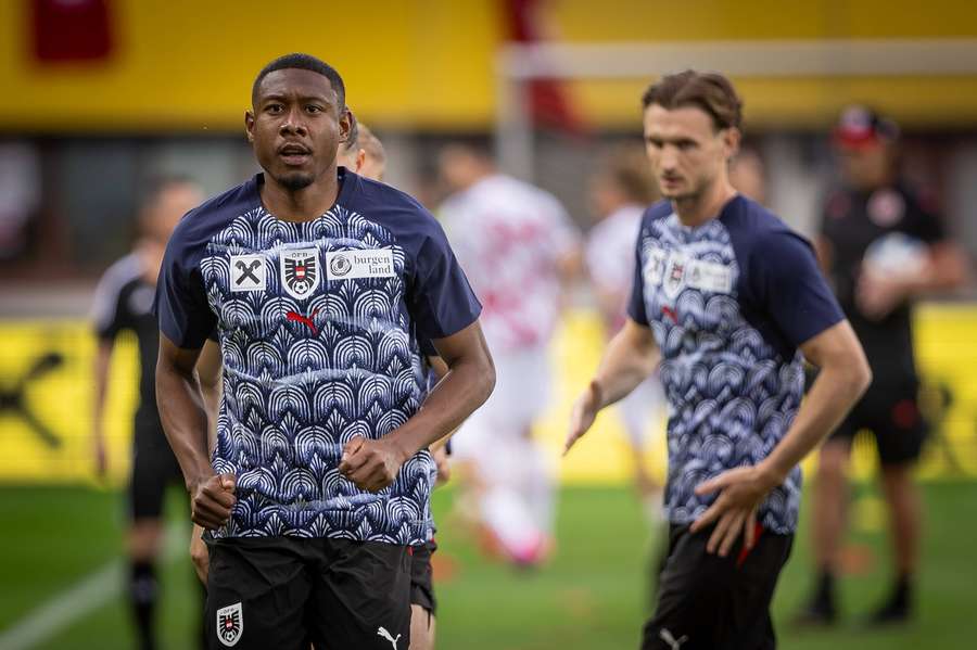 David Alaba und Stefan Posch im letzten WM-Test gegen Tunesien.